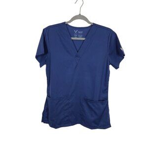 VESTEX Signature Stretch Two Pocket Women's Scrub‎ Shirt Navy - Size Small